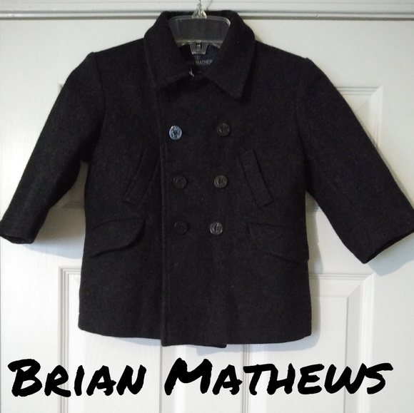 brian mathews Other - 3T toddler boys Wool peacoat black gray